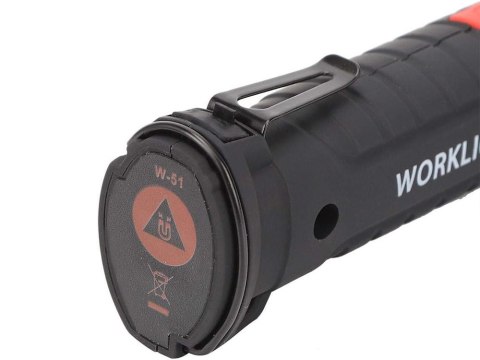 Lampa latarka warsztatowa z magnesem + hak składana do warsztatu usb 5w1 Lampa latarka warsztatowa z magnesem + hak składana do warsztatu usb 5w1