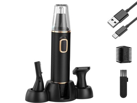 Trymer do nosa uszu depilator włosów golarka brwi 3w1 led Trymer do nosa uszu depilator włosów golarka brwi 3w1 led