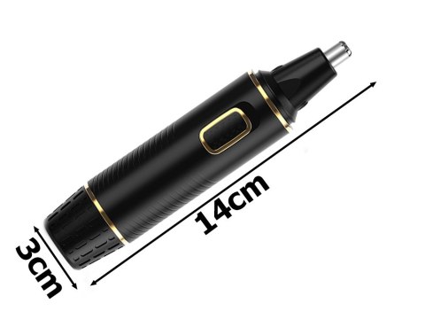 Trymer do nosa uszu depilator włosów golarka brwi 3w1 led Trymer do nosa uszu depilator włosów golarka brwi 3w1 led