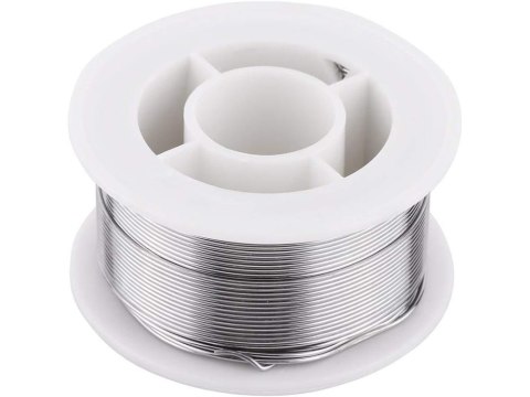 Cyna do lutowania do elektroniki z topnikiem 80g 1mm lutownicza rolka Cyna do lutowania do elektroniki z topnikiem 80g 1mm lutownicza rolka