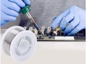 Cyna do lutowania do elektroniki z topnikiem 80g 1mm lutownicza rolka