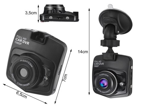 Kamera samochodowa full hd z wyświetlaczem lcd wideorejestrator jazdy Kamera samochodowa full hd z wyświetlaczem lcd wideorejestrator jazdy