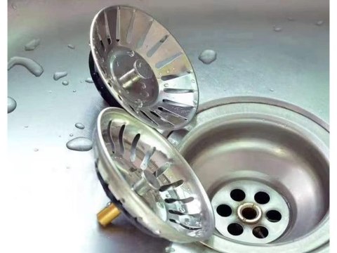 Korek metalowy do zlewu zlewozmywaka sitko duże koszyk zatyczna syfon Korek metalowy do zlewu zlewozmywaka sitko duże koszyk zatyczna syfon