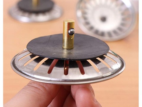 Korek metalowy do zlewu zlewozmywaka sitko duże koszyk zatyczna syfon Korek metalowy do zlewu zlewozmywaka sitko duże koszyk zatyczna syfon