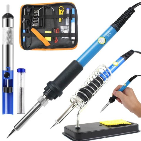 Lutownica kolbowa oporowa precyzyjna 60w 200-450°c zestaw odssysacz do cyny Lutownica kolbowa oporowa precyzyjna 60w 200-450°c zestaw odssysacz do cyny