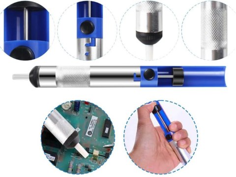 Lutownica kolbowa oporowa precyzyjna 60w 200-450°c zestaw odssysacz do cyny Lutownica kolbowa oporowa precyzyjna 60w 200-450°c zestaw odssysacz do cyny
