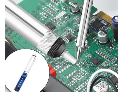 Lutownica kolbowa oporowa precyzyjna 60w 200-450°c zestaw odssysacz do cyny Lutownica kolbowa oporowa precyzyjna 60w 200-450°c zestaw odssysacz do cyny
