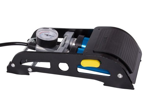 Pompka samochodowa nożna dwutłokowa końcowki rower auto do piłek materaca Pompka samochodowa nożna dwutłokowa końcowki rower auto do piłek materaca