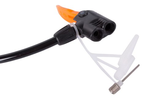 Pompka samochodowa nożna dwutłokowa końcowki rower auto do piłek materaca Pompka samochodowa nożna dwutłokowa końcowki rower auto do piłek materaca