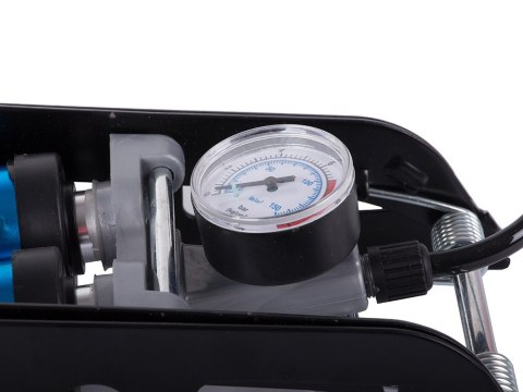 Pompka samochodowa nożna dwutłokowa końcowki rower auto do piłek materaca Pompka samochodowa nożna dwutłokowa końcowki rower auto do piłek materaca