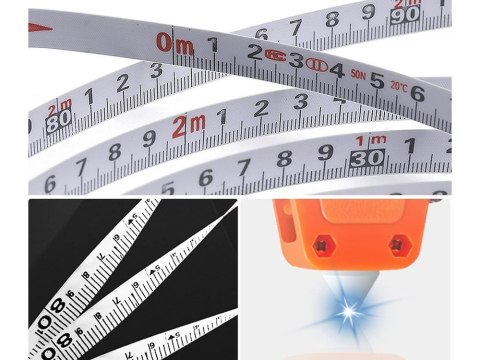 Taśma miernicza xxl metrówka miarka zwijana 50m pomiarowa miara Taśma miernicza xxl metrówka miarka zwijana 50m pomiarowa miara