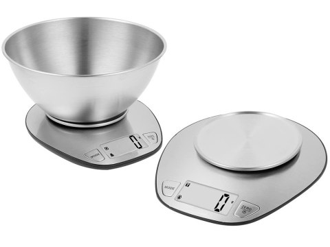 Elektroniczna waga kuchenna z misą 5kg/1g cyfrowa precyzjna metalowa Elektroniczna waga kuchenna z misą 5kg/1g cyfrowa precyzjna metalowa