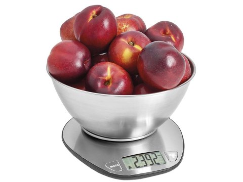 Elektroniczna waga kuchenna z misą 5kg/1g cyfrowa precyzjna metalowa Elektroniczna waga kuchenna z misą 5kg/1g cyfrowa precyzjna metalowa