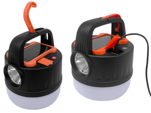 Lampa kempingowa biwakowa akumulatorowa led usb turystyczna solarna hak Lampa kempingowa biwakowa akumulatorowa led usb turystyczna solarna hak