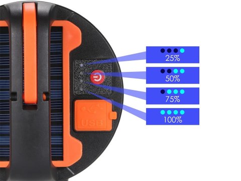 Lampa kempingowa biwakowa akumulatorowa led usb turystyczna solarna hak Lampa kempingowa biwakowa akumulatorowa led usb turystyczna solarna hak