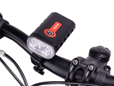 Lampka rowerowa przednia latarka led oświetlenie przód na rower usb Lampka rowerowa przednia latarka led oświetlenie przód na rower usb
