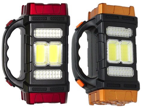 Latarka solarna przenośna lampka akumulatorowa led cob powerbank reflektor Latarka solarna przenośna lampka akumulatorowa led cob powerbank reflektor