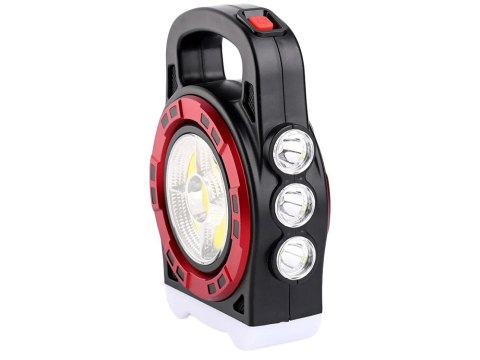 Latarka solarna przenośna lampka akumulatorowa led powerbank reflektor Latarka solarna przenośna lampka akumulatorowa led powerbank reflektor
