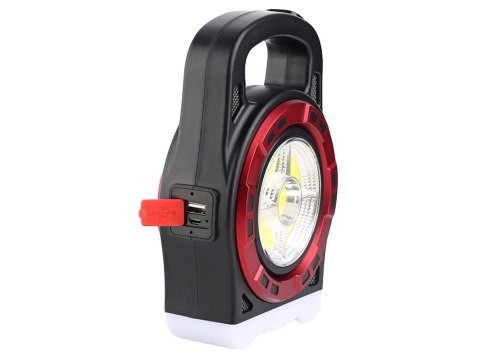Latarka solarna przenośna lampka akumulatorowa led powerbank reflektor Latarka solarna przenośna lampka akumulatorowa led powerbank reflektor