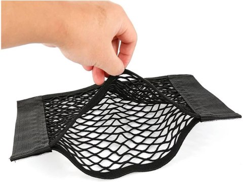 Organizer siatka torba mocna na rzep do samochodu auta bagażnika 30x25 Organizer siatka torba mocna na rzep do samochodu auta bagażnika 30x25
