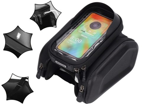 Torba rowerowa sakwa na ramę roweru etui na telefon rower wodoszczelna Torba rowerowa sakwa na ramę roweru etui na telefon rower wodoszczelna