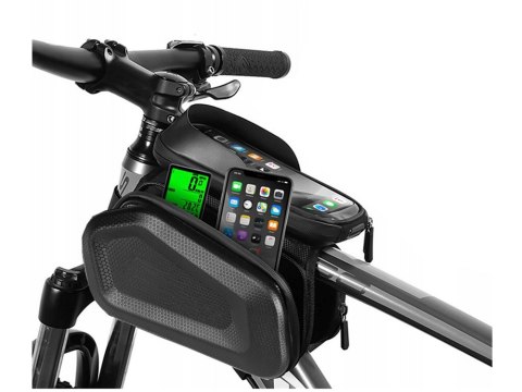 Torba rowerowa sakwa na ramę roweru etui na telefon rower wodoszczelna Torba rowerowa sakwa na ramę roweru etui na telefon rower wodoszczelna