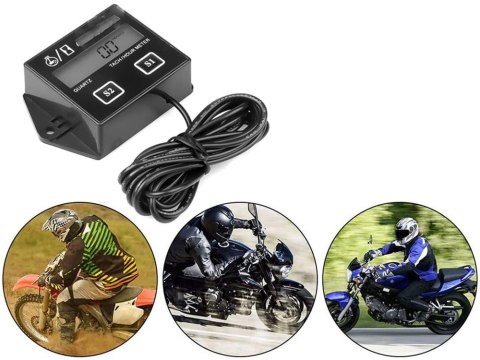 Licznik motogodzin czasu pracy silnika obrotomierz 2t/4t kosiarka motocykl Licznik motogodzin czasu pracy silnika obrotomierz 2t/4t kosiarka motocykl