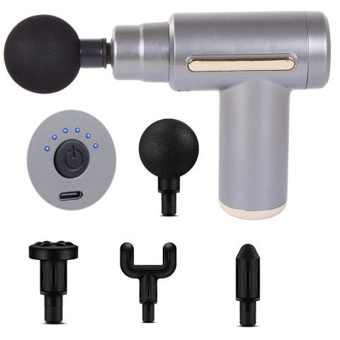 Pistolet do masażu masażer do pleców ciała mocny massage gun pro końcówki Pistolet do masażu masażer do pleców ciała mocny massage gun pro końcówki