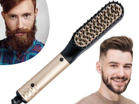 Prostownica szczotka grzebień do brody i włosów dla mężczyzn do pielęgnacji Prostownica szczotka grzebień do brody i włosów dla mężczyzn do pielęgnacji