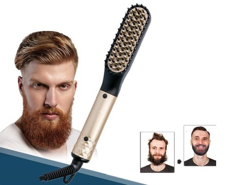 Prostownica szczotka grzebień do brody i włosów dla mężczyzn do pielęgnacji Prostownica szczotka grzebień do brody i włosów dla mężczyzn do pielęgnacji
