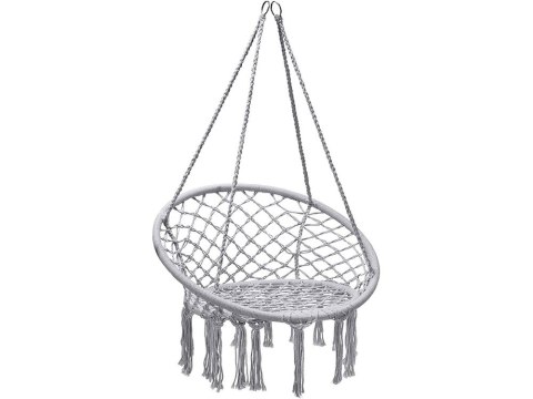 Huśtawka ogrodowa bocianie gniazdo fotel wiszący krzesło boho 80cm Huśtawka ogrodowa bocianie gniazdo fotel wiszący krzesło boho 80cm
