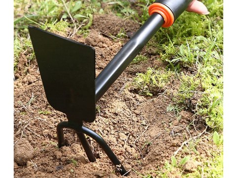 Motyka ogrodowa dwustronna dziabka pazurki grabka kopaczka ręczna do roślin Motyka ogrodowa dwustronna dziabka pazurki grabka kopaczka ręczna do roślin