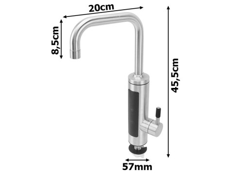 Elektryczny przepływowy podgrzewacz wody kran bateria kuchenna lcd 3000w Elektryczny przepływowy podgrzewacz wody kran bateria kuchenna lcd 3000w