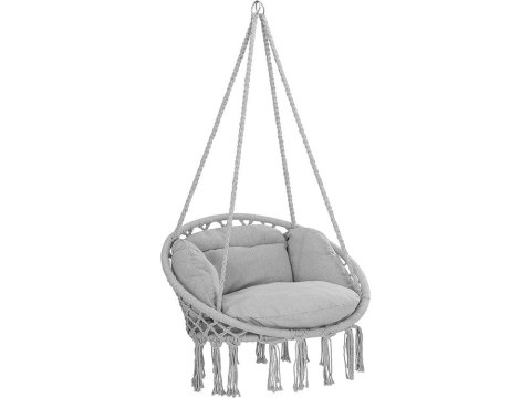 Hamak z poduszką fotel wiszący huśtawka bocianie gniazdo boho domu ogrodu Hamak z poduszką fotel wiszący huśtawka bocianie gniazdo boho domu ogrodu