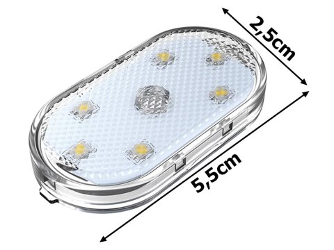 Lampka 6 led rgb do samochodu oświetlenie wnętrza dodtykowa bezprzewodowa Lampka 6 led rgb do samochodu oświetlenie wnętrza dodtykowa bezprzewodowa