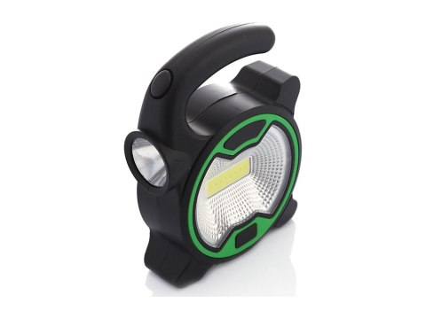 Mocna lampa latarka warsztatowa led cob z uchwytem halogen na baterie Mocna lampa latarka warsztatowa led cob z uchwytem halogen na baterie