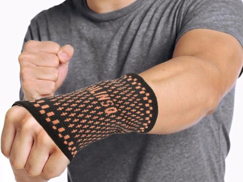 Stabilizator wspomagacz na nadgarstek orteza opaska elastyczna staw ręka Stabilizator wspomagacz na nadgarstek orteza opaska elastyczna staw ręka