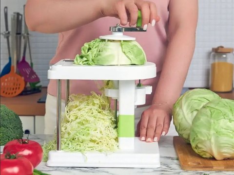 Szatkownica krajalnica do kapusty ręczna spiralna nóż siekacz ostra tarka Szatkownica krajalnica do kapusty ręczna spiralna nóż siekacz ostra tarka