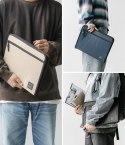 ETUI SASZETKA TORBA ORGANIZER NA LAPTOPA TABLET DO 13'' SMART ZIP POUCH BEŻOWY