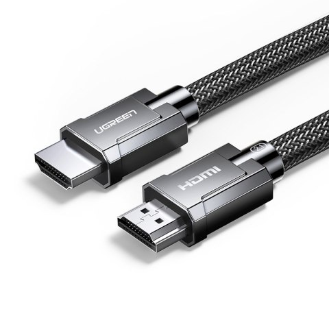 KABEL PRZEWÓD HDMI 2.1 8K 60HZ 48GB/S 3M ELASTYCZNY W OPLOCIE SZARY