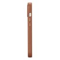 POKROWIEC ETUI Z NATURALNEJ SKÓRY DO IPHONE 14 PLUS MAGSAFE CASE LEATHER BRĄZOWY