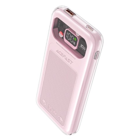 POWERBANK 10000MAH SPARKLING SERIES SZYBKIE ŁADOWANIE 30W RÓŻOWY POWERBANK 10000MAH SPARKLING SERIES SZYBKIE ŁADOWANIE 30W RÓŻOWY