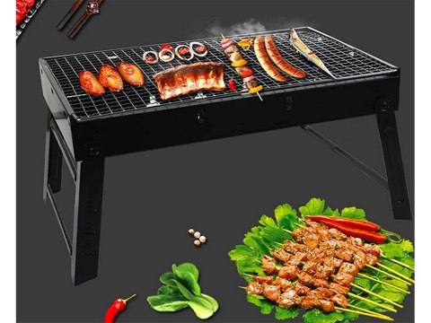 Grill turystyczny przenośny składany walizka węglowy kempingowy bbq Grill turystyczny przenośny składany walizka węglowy kempingowy bbq