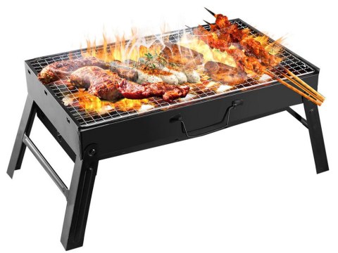 Grill turystyczny przenośny składany walizka węglowy kempingowy bbq Grill turystyczny przenośny składany walizka węglowy kempingowy bbq