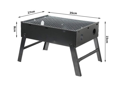 Grill turystyczny przenośny składany walizka węglowy kempingowy bbq Grill turystyczny przenośny składany walizka węglowy kempingowy bbq