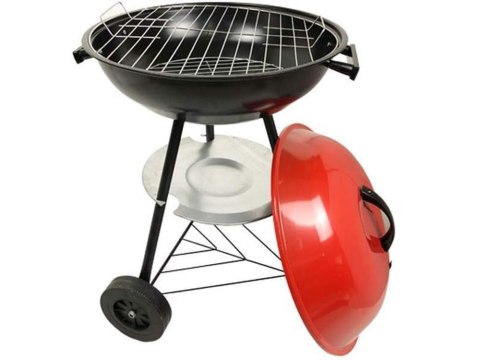 Grill węglowy brykietowy ogrodowy kółka pokrywa okrągły zamykany przenośny Grill węglowy brykietowy ogrodowy kółka pokrywa okrągły zamykany przenośny