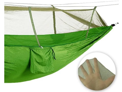 Hamak ogrodowy dwuosobowy turystyczny z moskitierą survival 250x140 wygodny Hamak ogrodowy dwuosobowy turystyczny z moskitierą survival 250x140 wygodny
