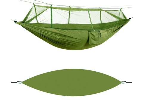 Hamak ogrodowy dwuosobowy turystyczny z moskitierą survival 250x140 wygodny Hamak ogrodowy dwuosobowy turystyczny z moskitierą survival 250x140 wygodny