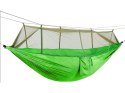Hamak ogrodowy dwuosobowy turystyczny z moskitierą survival 250x140 wygodny