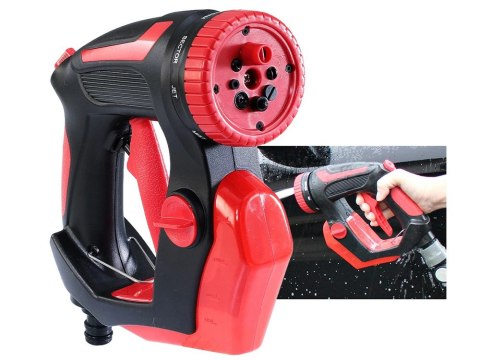 Myjka do mycia samochodu auta pistolet pianownica zbiornik pod wąż 8 trybów Myjka do mycia samochodu auta pistolet pianownica zbiornik pod wąż 8 trybów